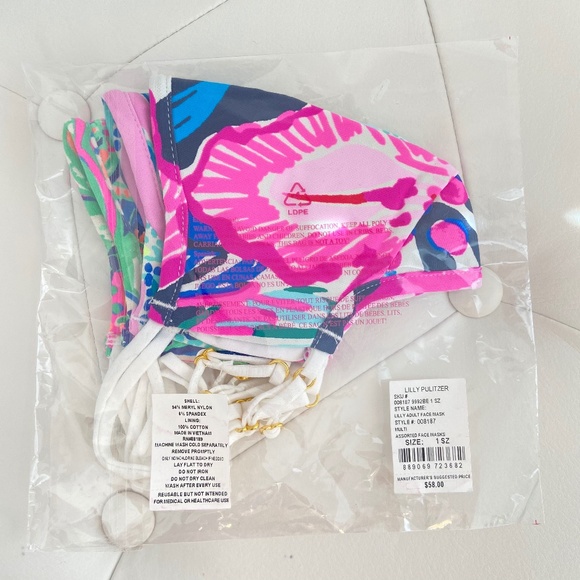 Lilly Pulitzer Accessories - NWT Chilly Lilly Face Masks